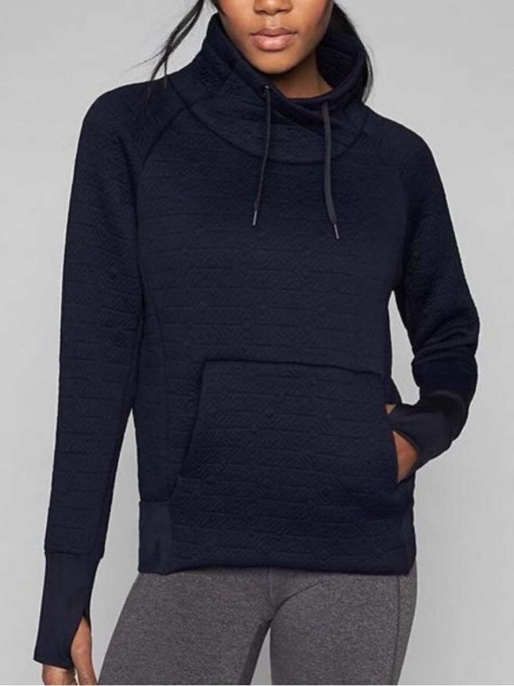 Athleta Jacquard Elevation Pullover - Black